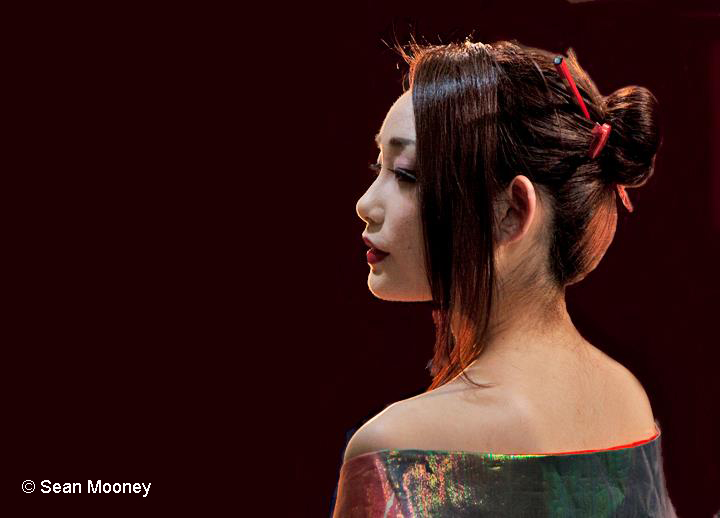 Backlit Japanese Woman