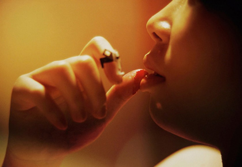 Close-up of woman's face