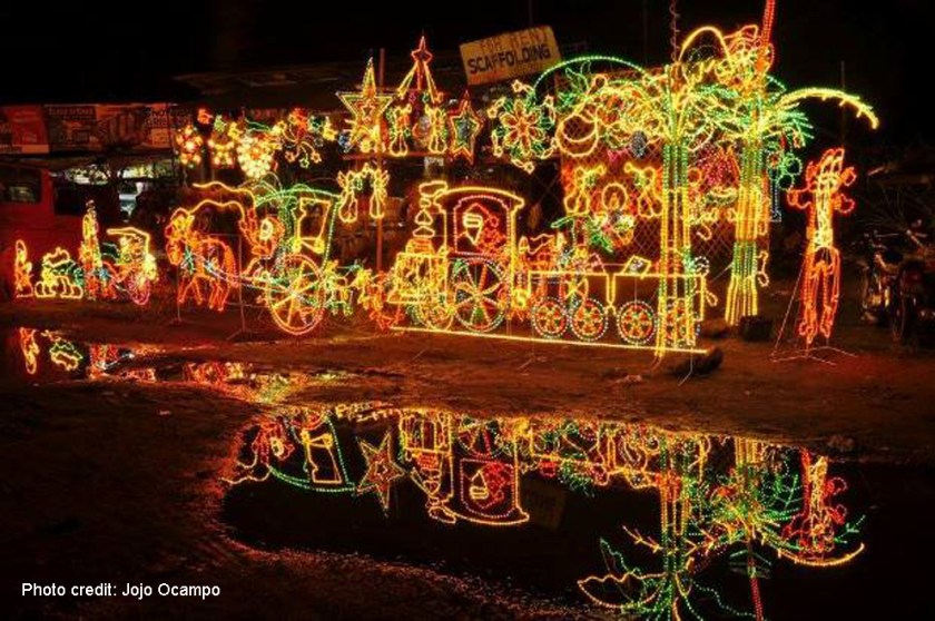 Christmas decors for sale in the City of San Fernando, Pampanga, Philippines