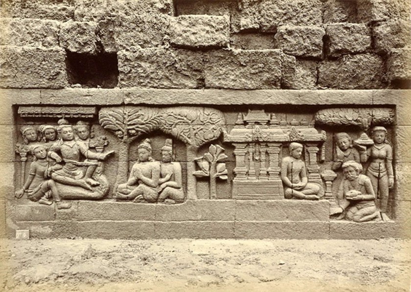 Borobudur temple panels