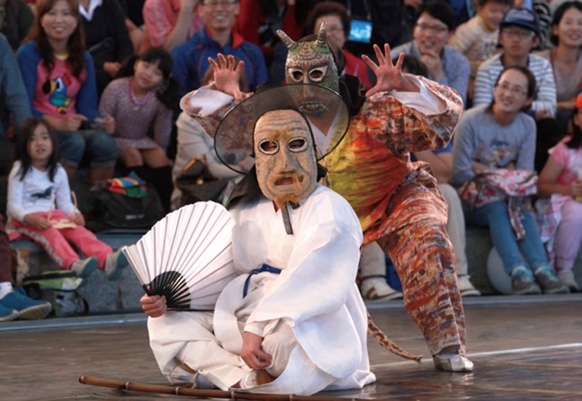 Goseong Ogwangdae at Andong Mask Festival, Korea