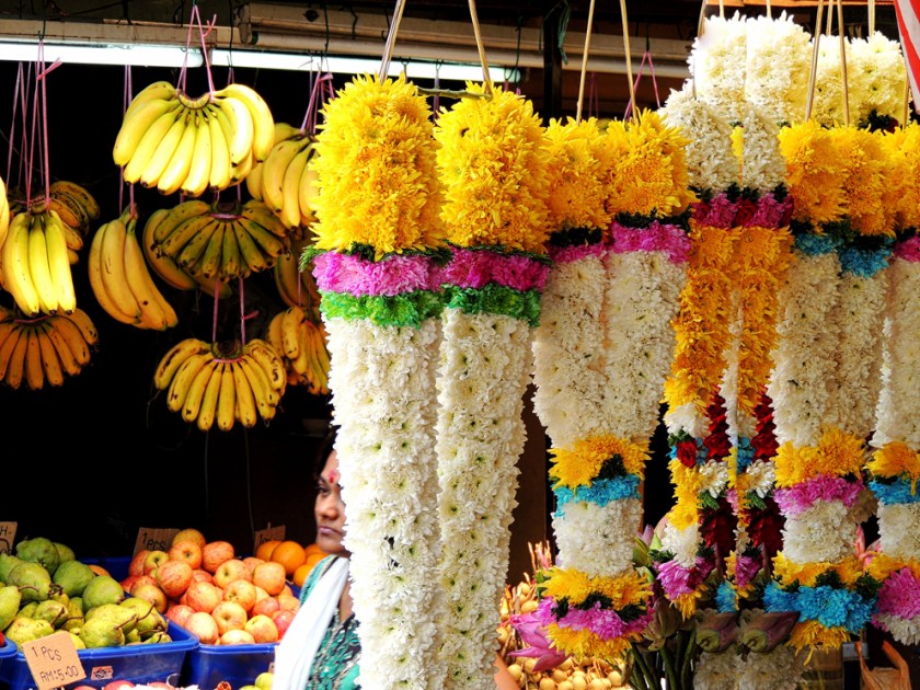 Flower stall in "little India" or Brickfields of Kuala Lumpur