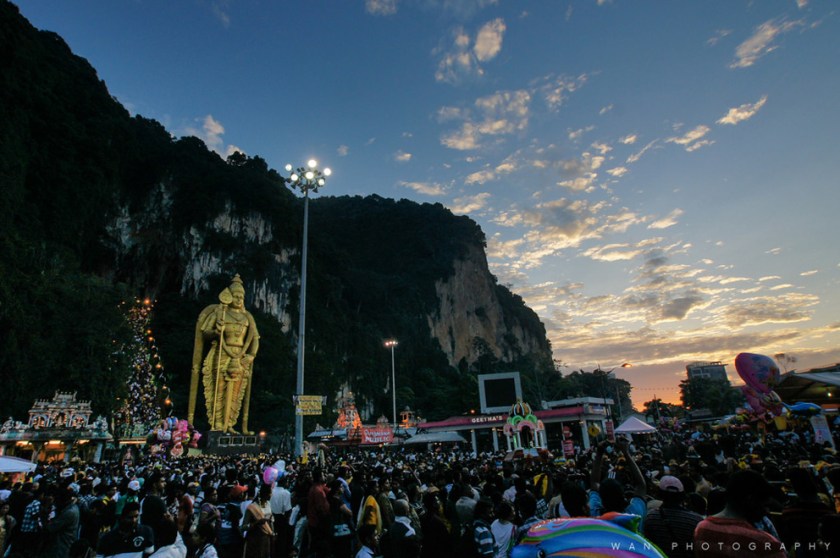 Sunrise In Batu Caves during Thaipusam festival